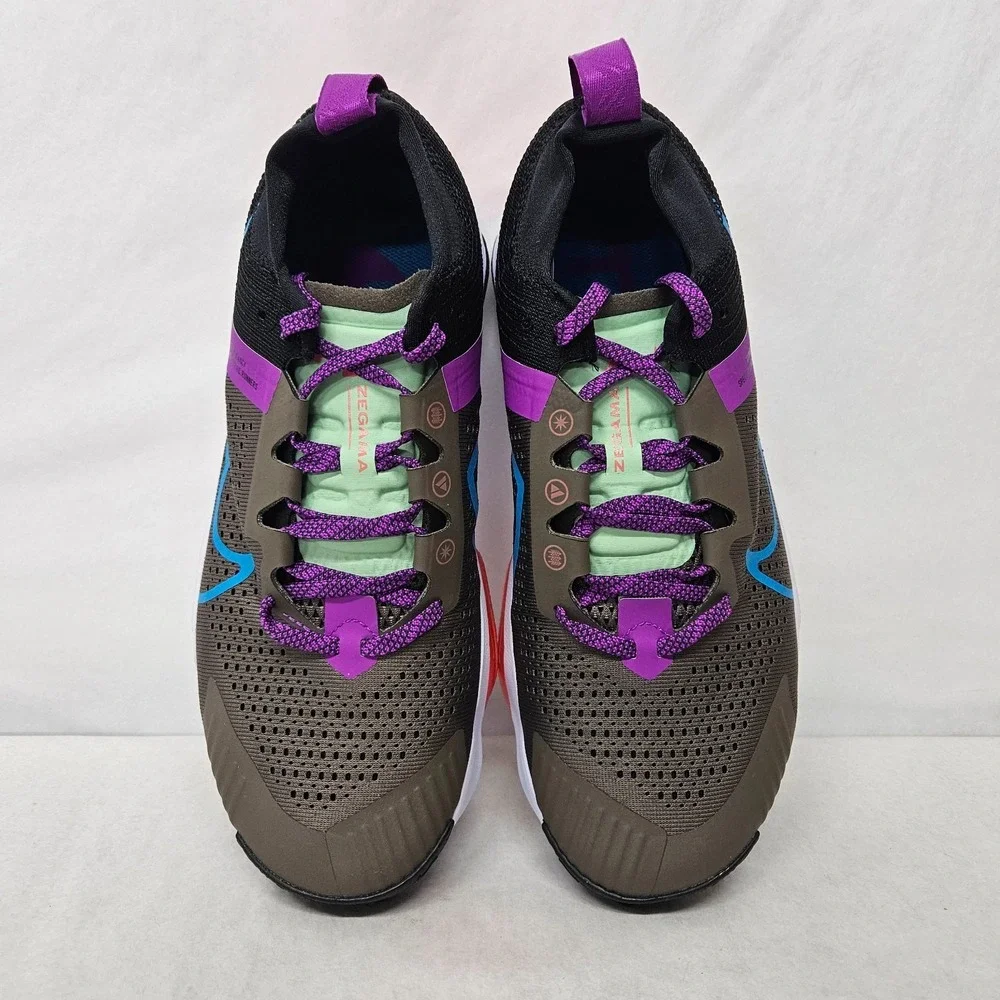 Nike ZoomX Zegama Trail Running Shoe DH0623-002‎ Ironstone Blue Men'S Size 9.5